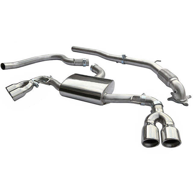 Línea de Escape "Turboback" para Audi TT (MK2) 1.8 / 2.0 TFSI (2WD) (2007-11)