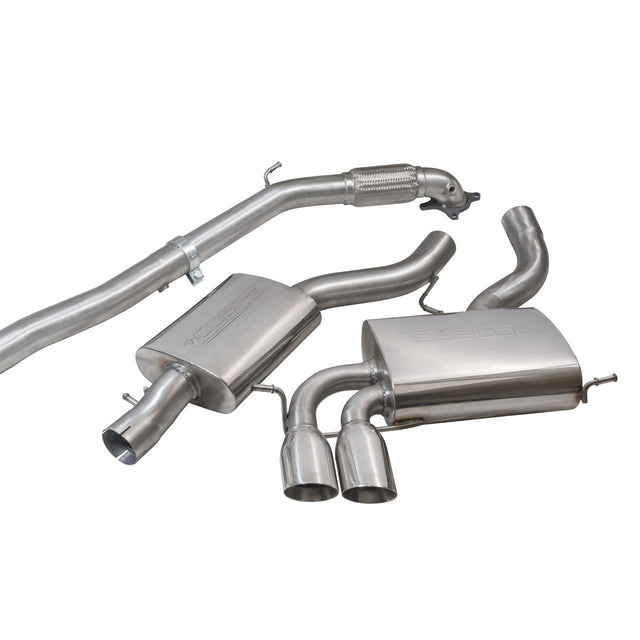 Línea de escape "Turboback" para Audi S3 (8P) Quattro (5 Puertas) Sportback