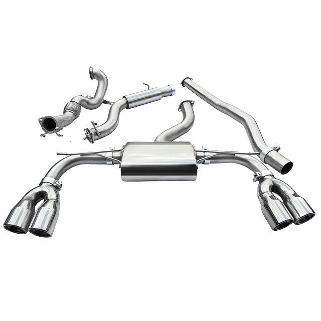 Línea de Escape "Turboback" sin Válvula para Audi S3 (8V) 3 Puertas (13-17)