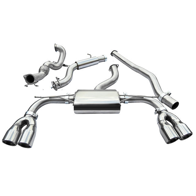Línea de escape "Turboback" sin válvula para Audi S3 (8V) 5 puertas Sportback (13-18)