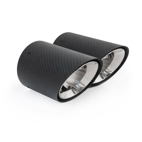 Puntas de rendimiento OEM para BMW Serie 2 (G42) - Puntas de escape de repuesto más grandes de 4" de fibra de carbono para deslizar