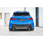 Puntas de rendimiento OEM para BMW M135i xDrive (F40) - Puntas de escape de repuesto deslizables de fibra de carbono de 4,5" más grandes