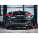 Puntas de rendimiento OEM para BMW Serie 3 (G20/G21) - Puntas de escape de repuesto de fibra de carbono de 4" más grandes