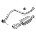 Línea de escape de doble salida "GPFback" para Ford Fiesta (Mk8) 1L EcoBoost híbrido mHEV ST-Line (estilo ST)