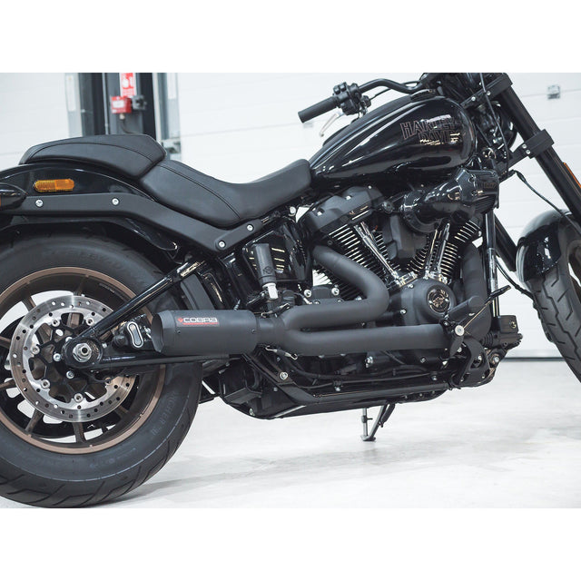 Línea de escape completa 2 en 1 estilo GP para Harley-Davidson Softail