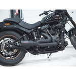 Línea de escape completa 2 en 1 estilo GP para Harley-Davidson Softail