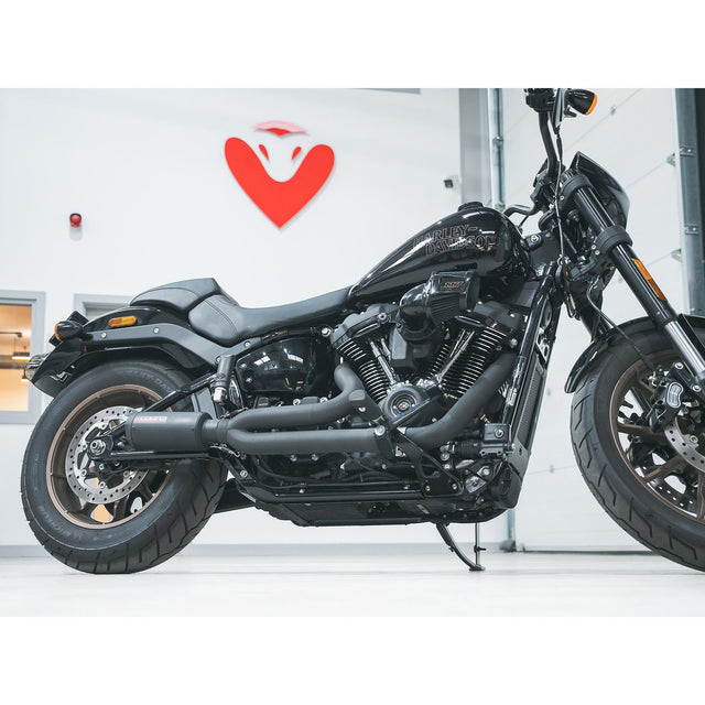 Línea de escape completa 2 en 1 estilo GP para Harley-Davidson Softail