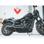 Línea de escape completa 2 en 1 estilo GP para Harley-Davidson Softail