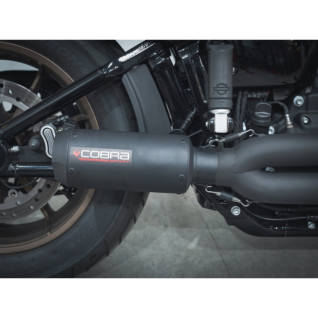 Línea de escape completa 2 en 1 estilo GP para Harley-Davidson Softail