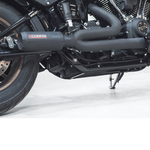 Línea de escape completa 2 en 1 estilo GP para Harley-Davidson Softail