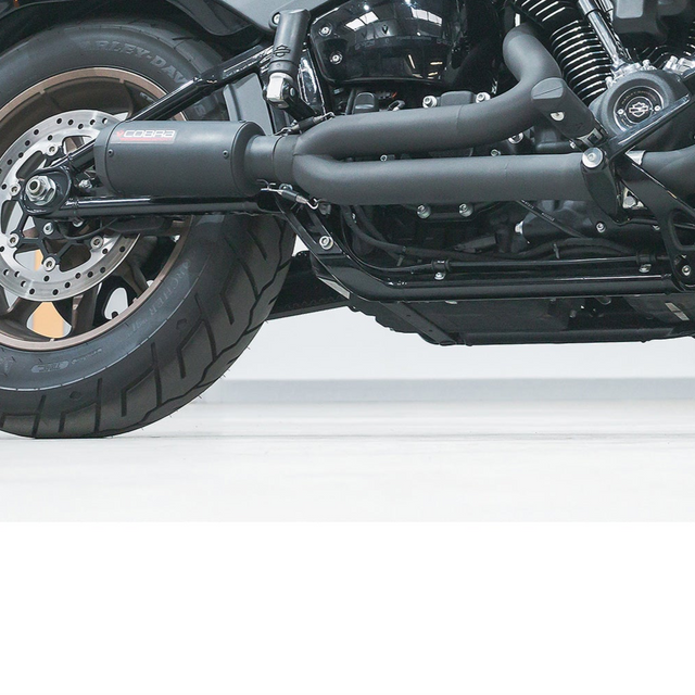 Línea de escape completa 2 en 1 estilo GP para Harley-Davidson Softail