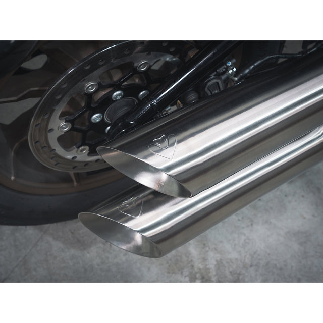 Sistema de escape completo 2 en 2 estilo escopeta para Harley-Davidson Softail