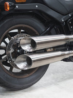 Sistema de escape completo 2 en 2 estilo escopeta para Harley-Davidson Softail