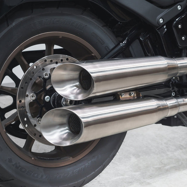 Sistema de escape completo 2 en 2 estilo escopeta para Harley-Davidson Softail