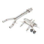 Sistema de escape "Catback" con resonador para Jaguar F-Type V6 (14-20).