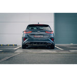 Línea de escape "Catback" con válvula de salida cuádruple para KIA Ceed GT (modelos GPF 2018-2021).