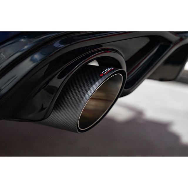 Silenciador de escape "Axleback" estilo Race GTI doble salida para VW Golf R-Line (Mk8) 1.5 TSI (20>)