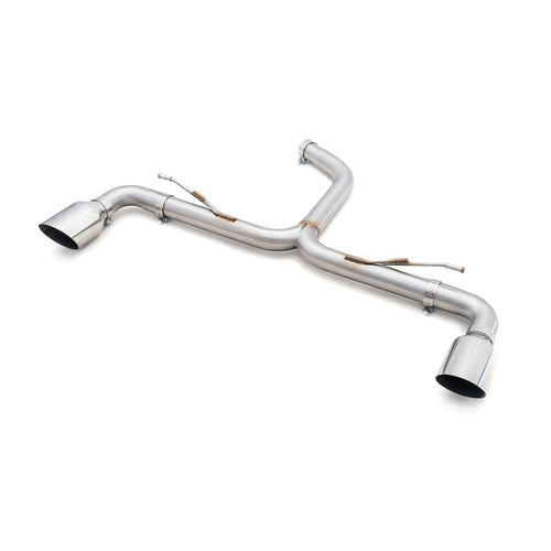 Silenciador de escape "Axleback" estilo Race GTI doble salida para VW Golf R-Line (Mk8) 1.5 TSI (20>)