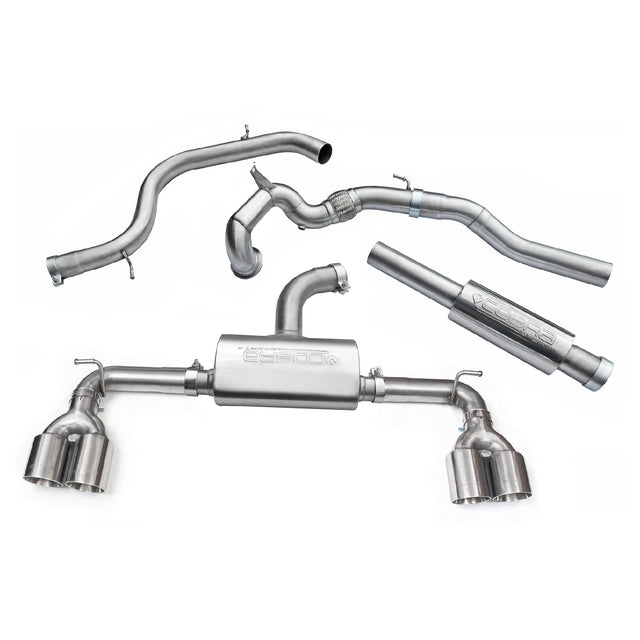 Línea de Escape "Turboback" Estilo Quad de Salida para VW Golf GTI (MK7) 2.0 TSI (5G) (12-17)