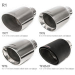 Silenciador de escape "Axleback" estilo Race GTI doble salida para VW Golf R-Line (Mk8) 1.5 TSI (20>)