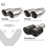Silenciador de escape trasero de salida cuádruple ST Style Venom para Ford Focus ST-Line 1.0L 125PS (Mk4)