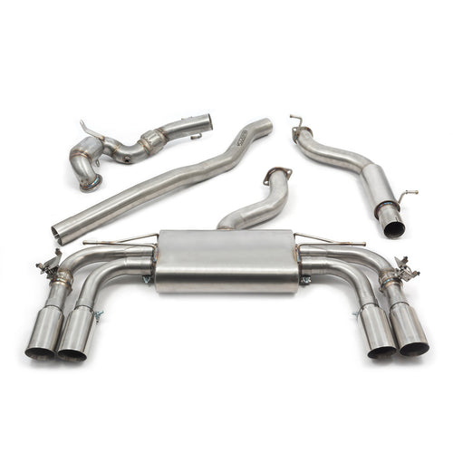 Línea de Escape "Turboback" con Válvula para Audi S3 (8V) Sedán (13-18)