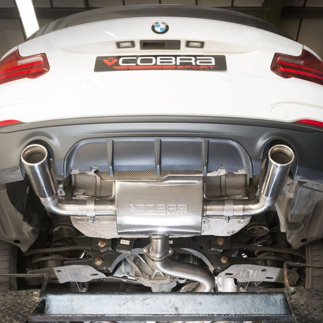 Silenciador trasero de escape hacia el montaje Cobra para BMW M240i (F22 / F23) (16-21)