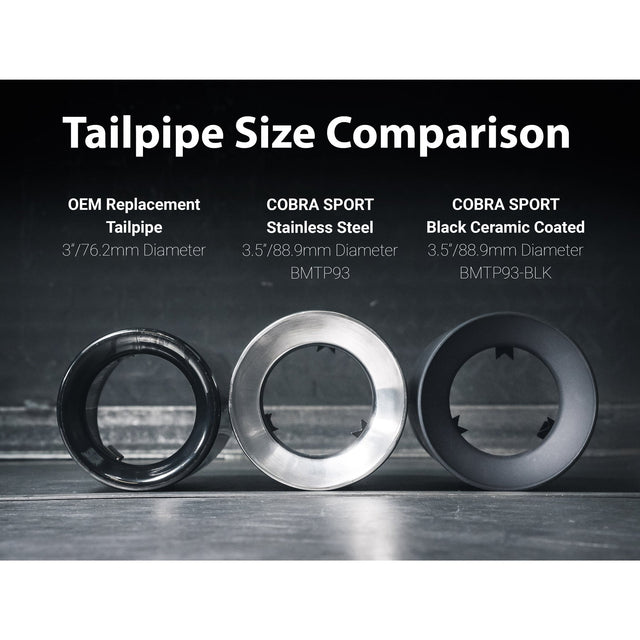 Puntas de escape de 3.5" estilo M Performance para BMW 340i