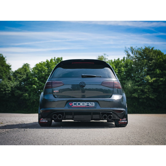 Línea de Escape "Turboback" Estilo Quad de Salida para VW Golf GTI (MK7) 2.0 TSI (5G) (12-17)