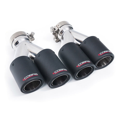 Par de Puntas Dobles de 3" en Carbono TP101&102-CF-1