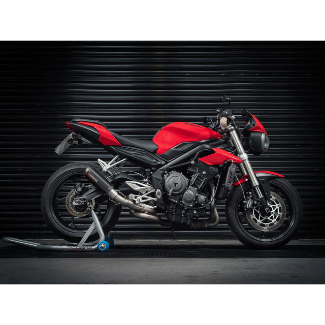 Medio sistema de escape para Triumph Street Triple 765 S, R y RS (2017-19)