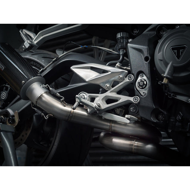 Medio sistema de escape para Triumph Street Triple 765 S, R y RS (2017-19)