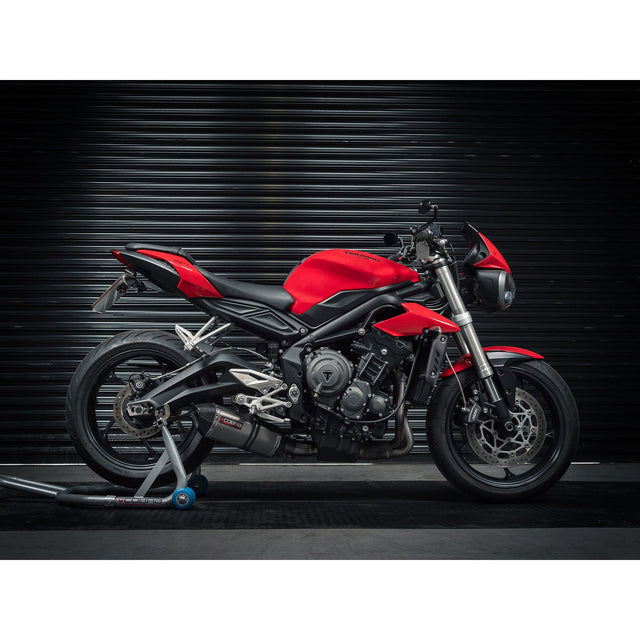 Medio sistema de escape para Triumph Street Triple 765 S, R y RS (2017-19)