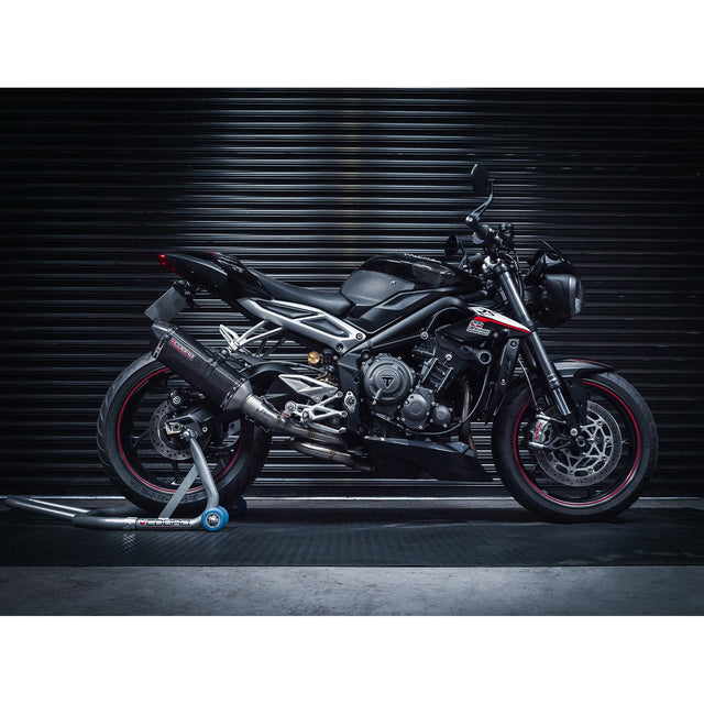 Medio sistema de escape para Triumph Street Triple 765 S, R y RS (2017-19)