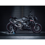 Medio sistema de escape para Triumph Street Triple 765 S, R y RS (2017-19)