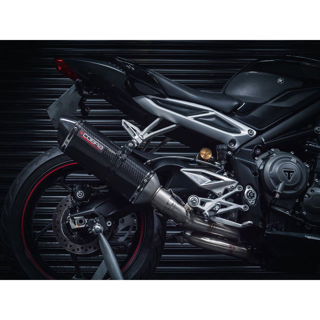 Medio sistema de escape para Triumph Street Triple 765 S, R y RS (2017-19)