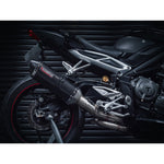 Medio sistema de escape para Triumph Street Triple 765 S, R y RS (2017-19)