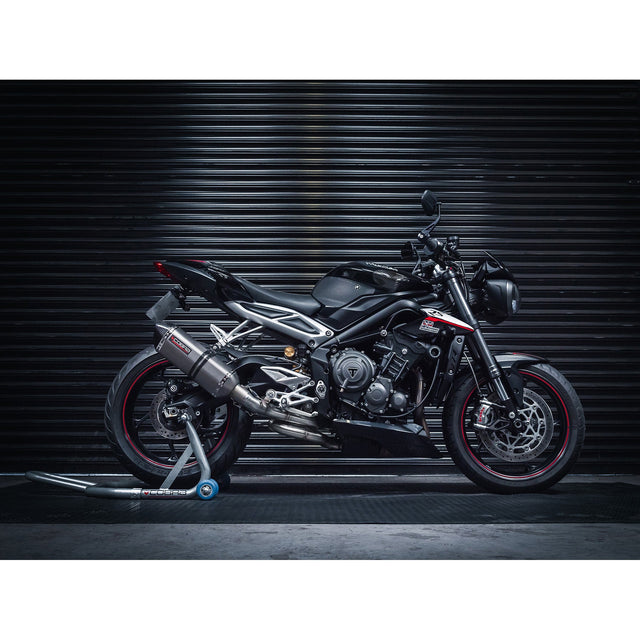 Medio sistema de escape para Triumph Street Triple 765 S, R y RS (2017-19)