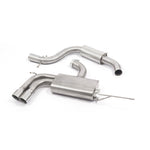 Audi A3 TSFI Cat Back Resonated Performance Exhaust AU112