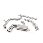 VW Golf GTI Mk5 Non Resonated Turbo Back Cobra Sport Performance Exhaust with Sports-Cat - VW22b