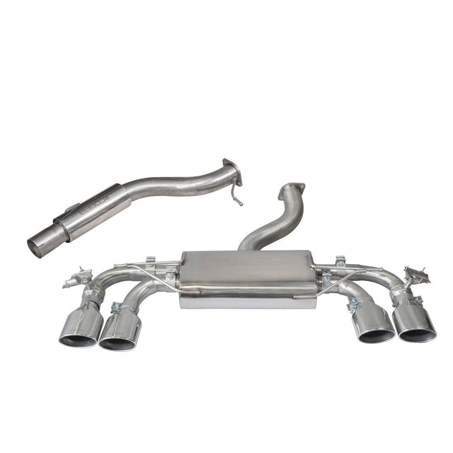 VW Golf R Mk7.5 Valved Resonated Cat Back Sports Exhaust