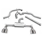 Línea de Escape "Turboback" Estilo Quad de Salida para VW Golf GTI (MK7) 2.0 TSI (5G) (12-17)