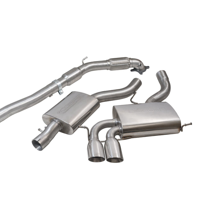 Línea de Escape "Turboback" para Audi A3 (8P) 2.0 TFSI Quattro (3 Puertas)