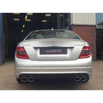 Silenciador de Escape Trasero AMG Style Cuatro Salidas para Mercedes W204 C200 / C220 / C250 (Diésel)