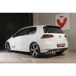 VW Golf R Mk7 Sports Exhaust Fitted with Round Tailpipes